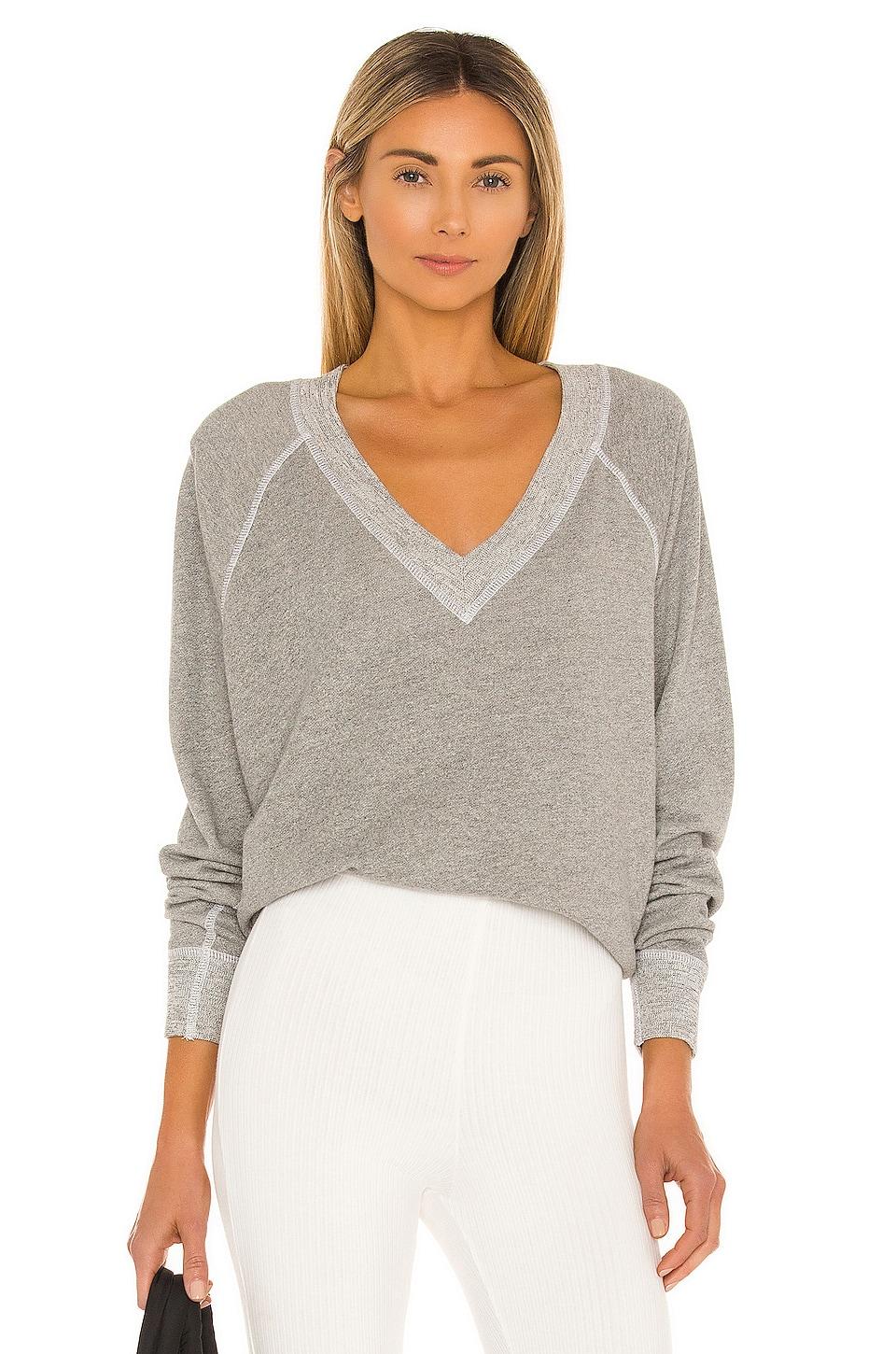 the v neck sweatshirt