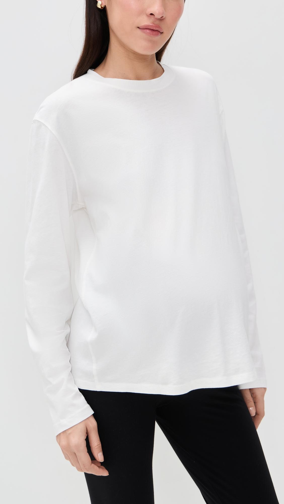 the washed cotton long sleeve tee