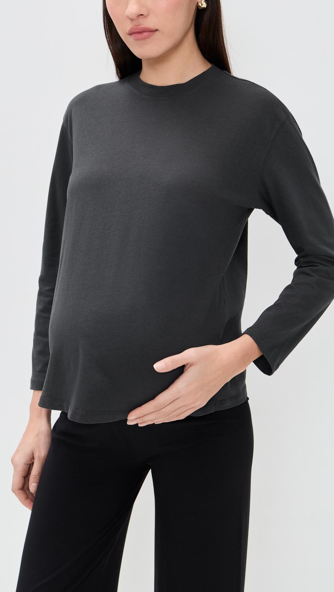 the washed cotton long sleeve tee