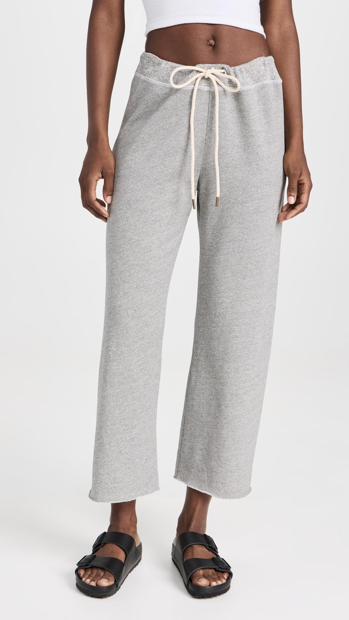 the wide leg cropped sweatpants