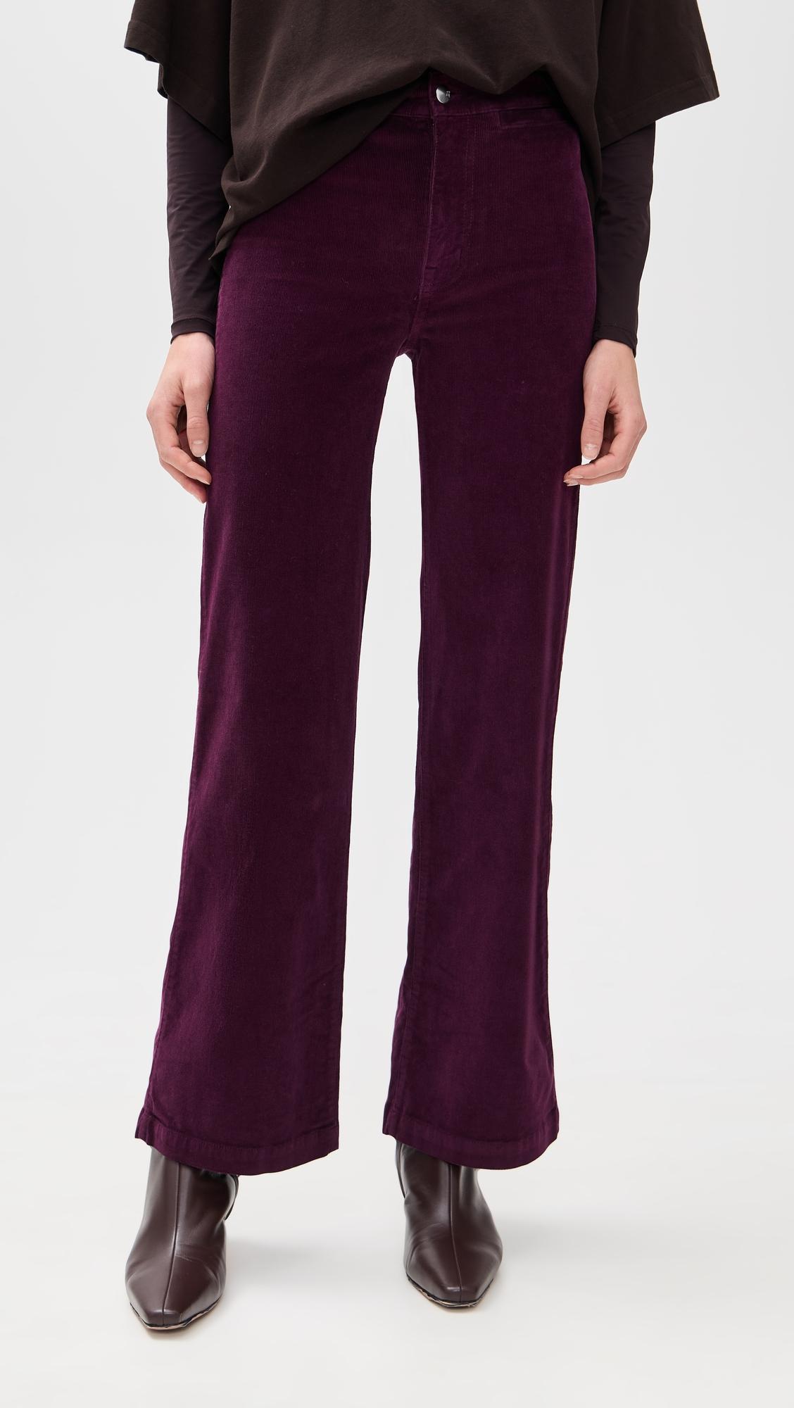 the wide leg pants in corduroy