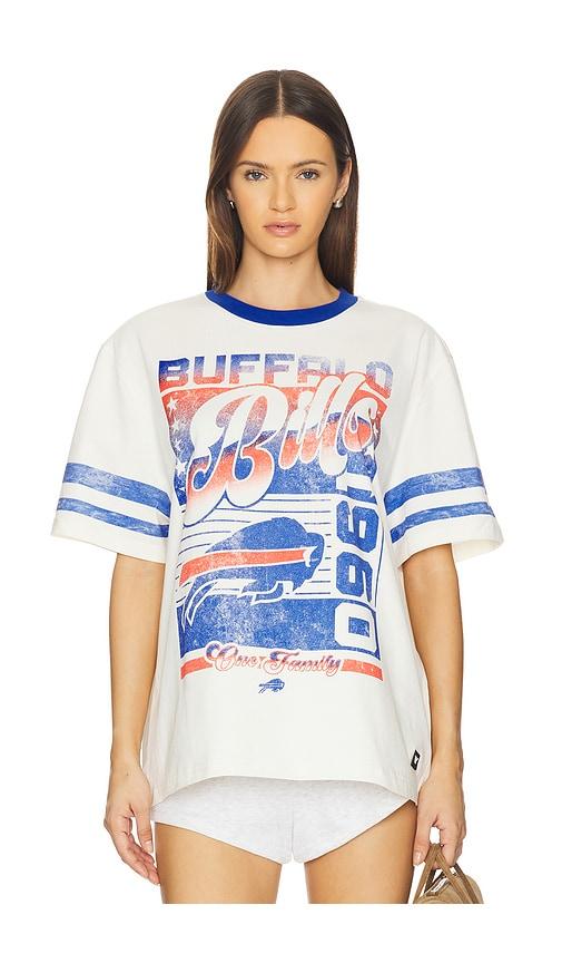 the wild collective buffalo bills premium band tee in ivory.