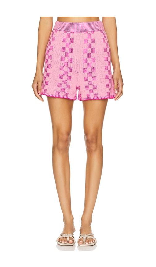 the wolf gang kumi short in pink.