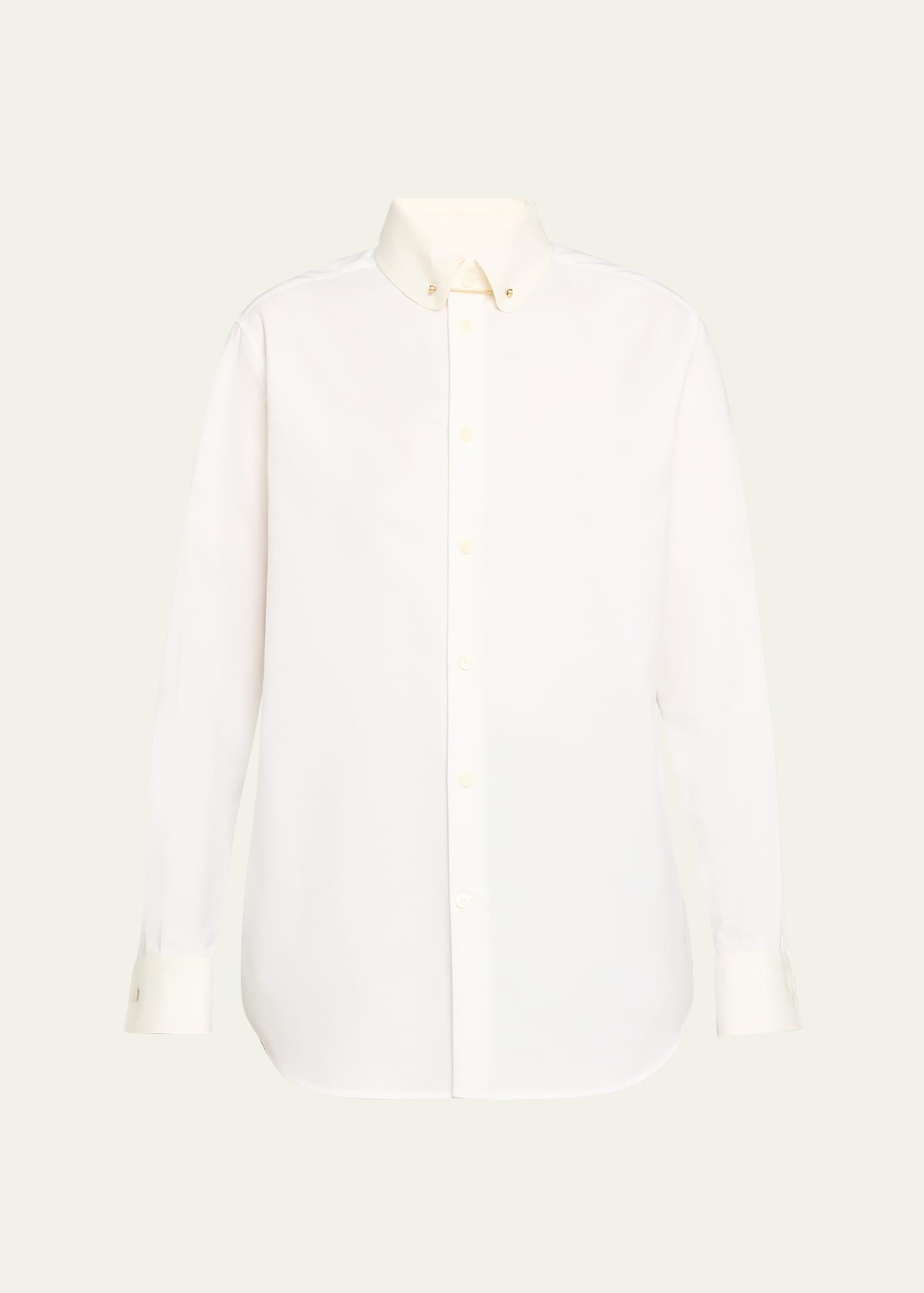 thea collar-pin oxford shirt
