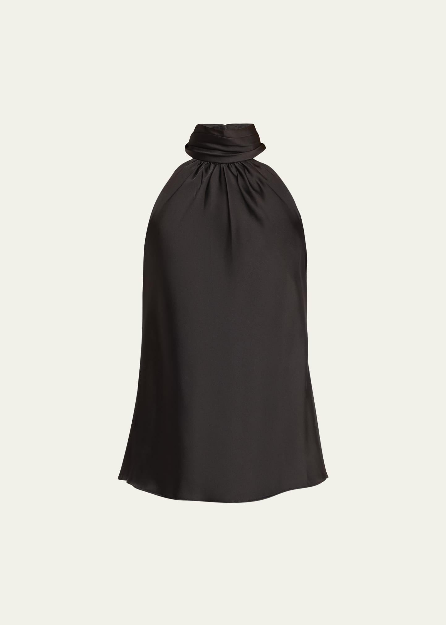 thea cutaway-shoulder halter top