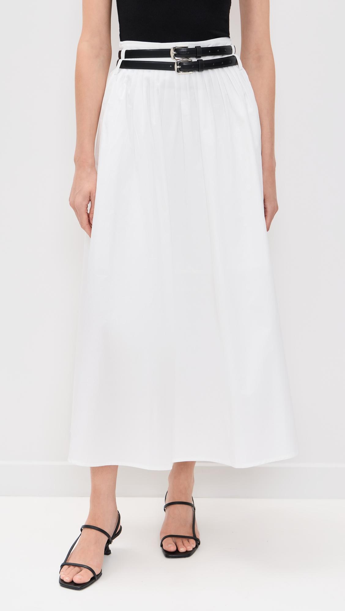 thea double belted skirt