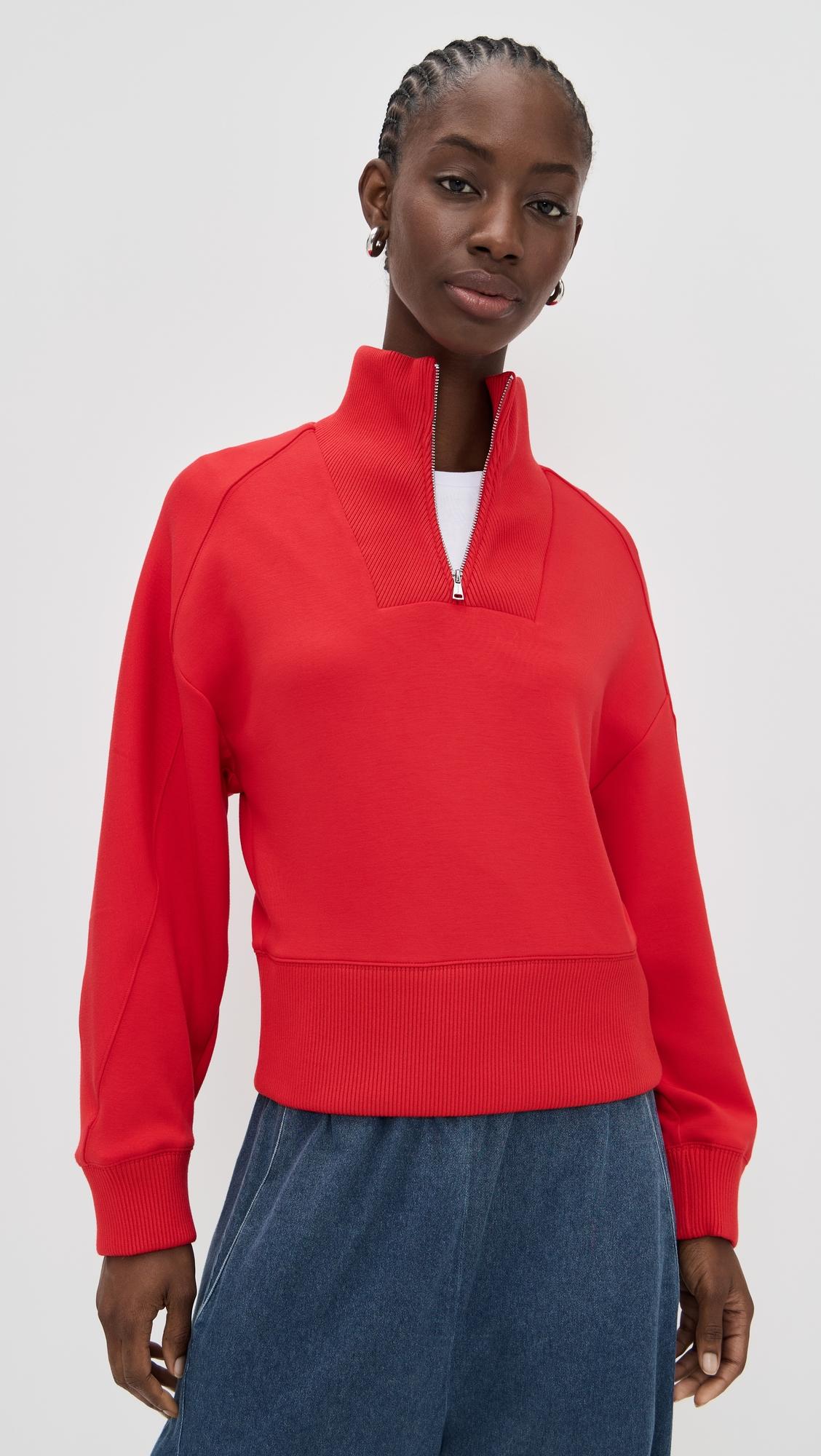 thea quarter-zip pullover