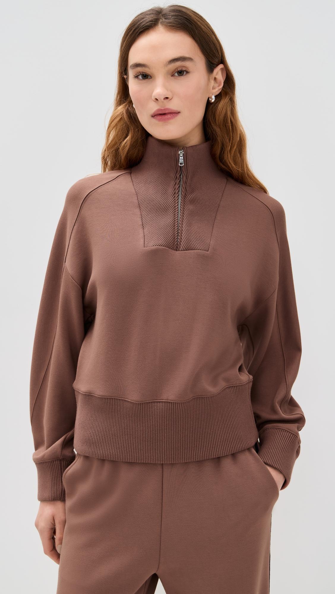 thea quarter-zip pullover