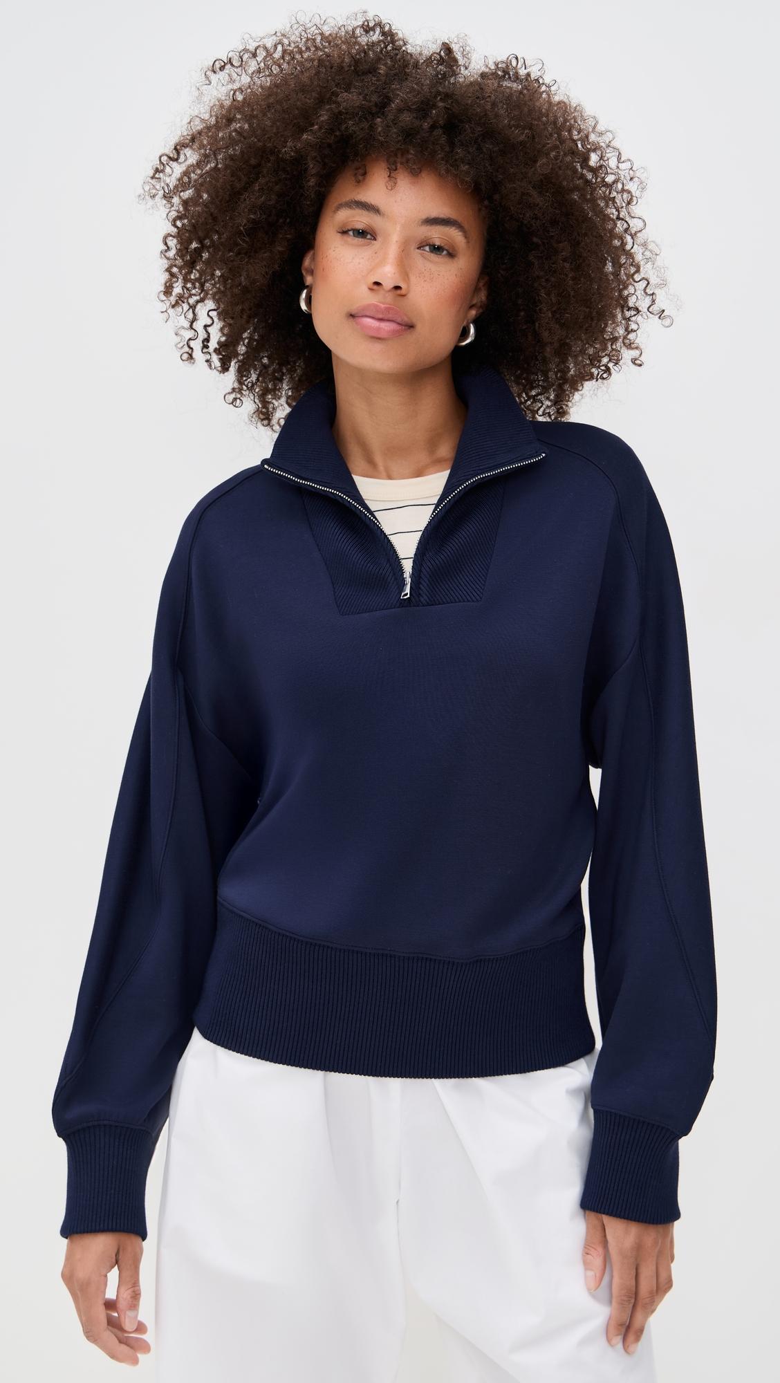 thea quarter-zip pullover