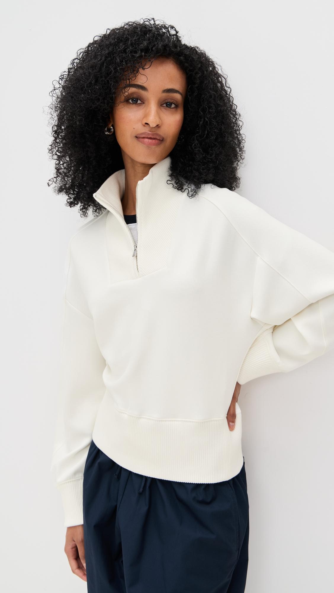 thea quarter-zip pullover