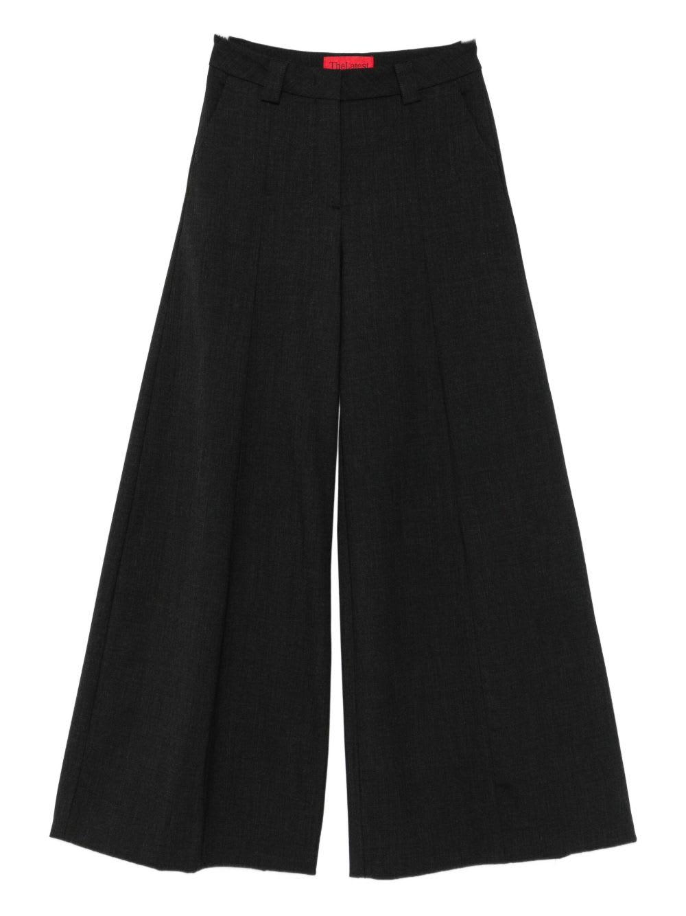 thelatest alma wool blend wide-leg trousers