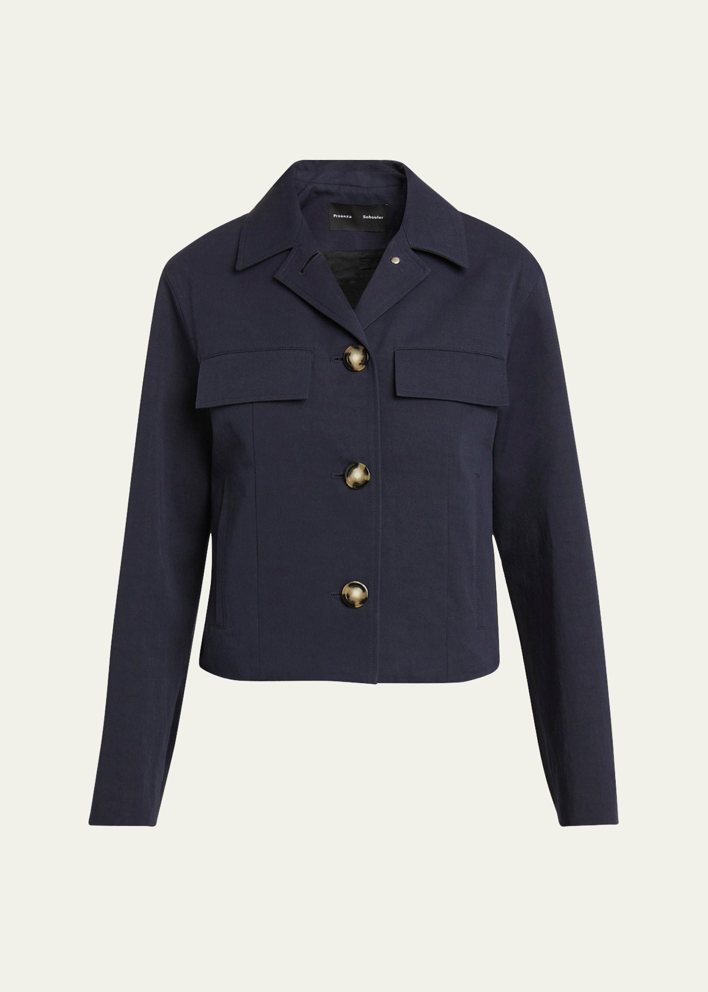 thelma cotton linen suiting jacket