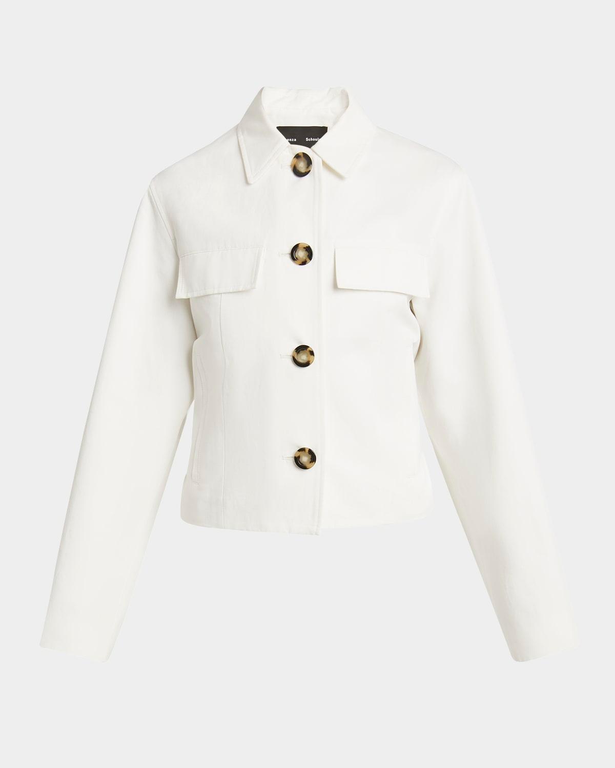 thelma cotton linen suiting jacket
