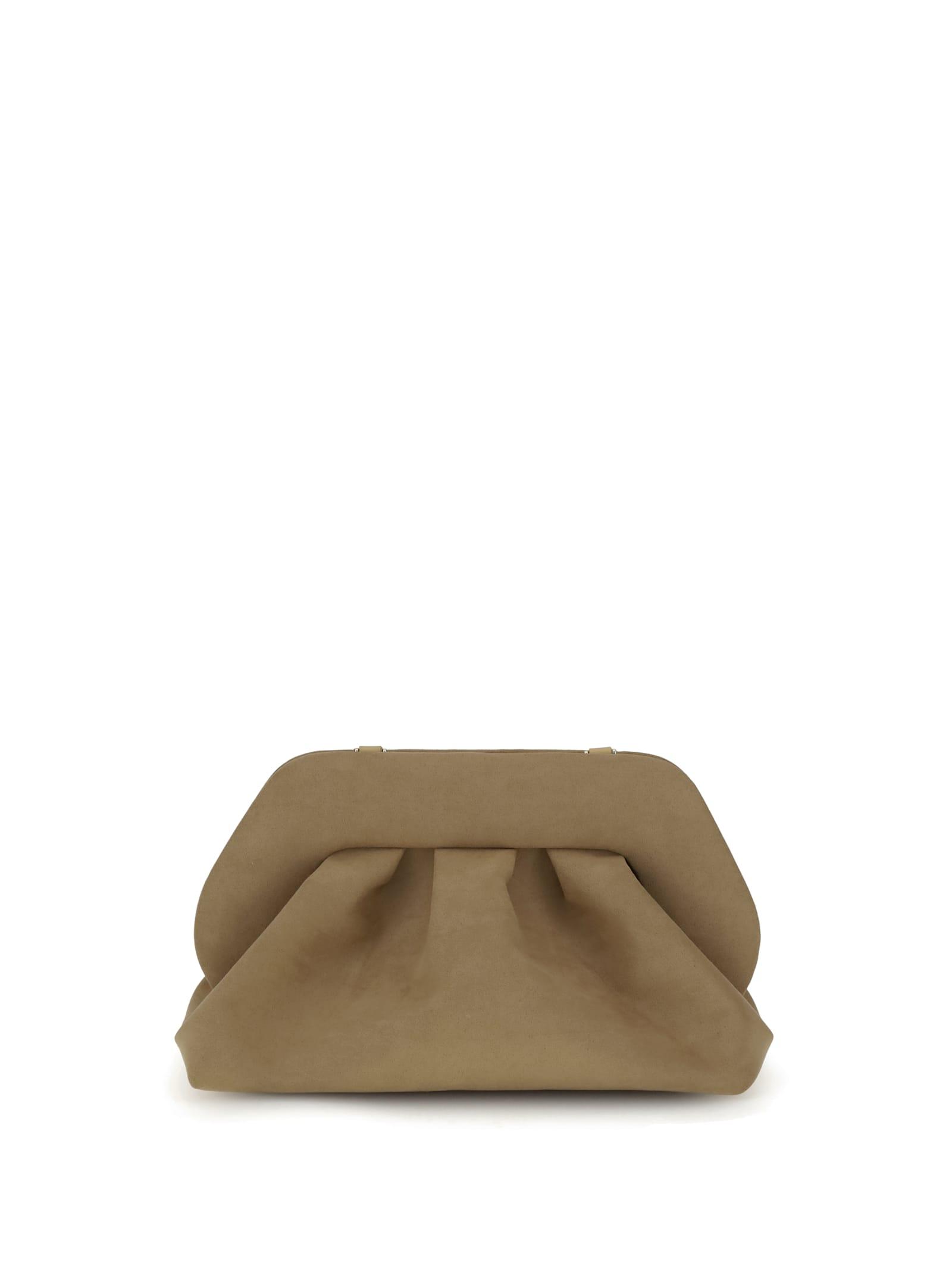 themoirè bios suede clutch bag
