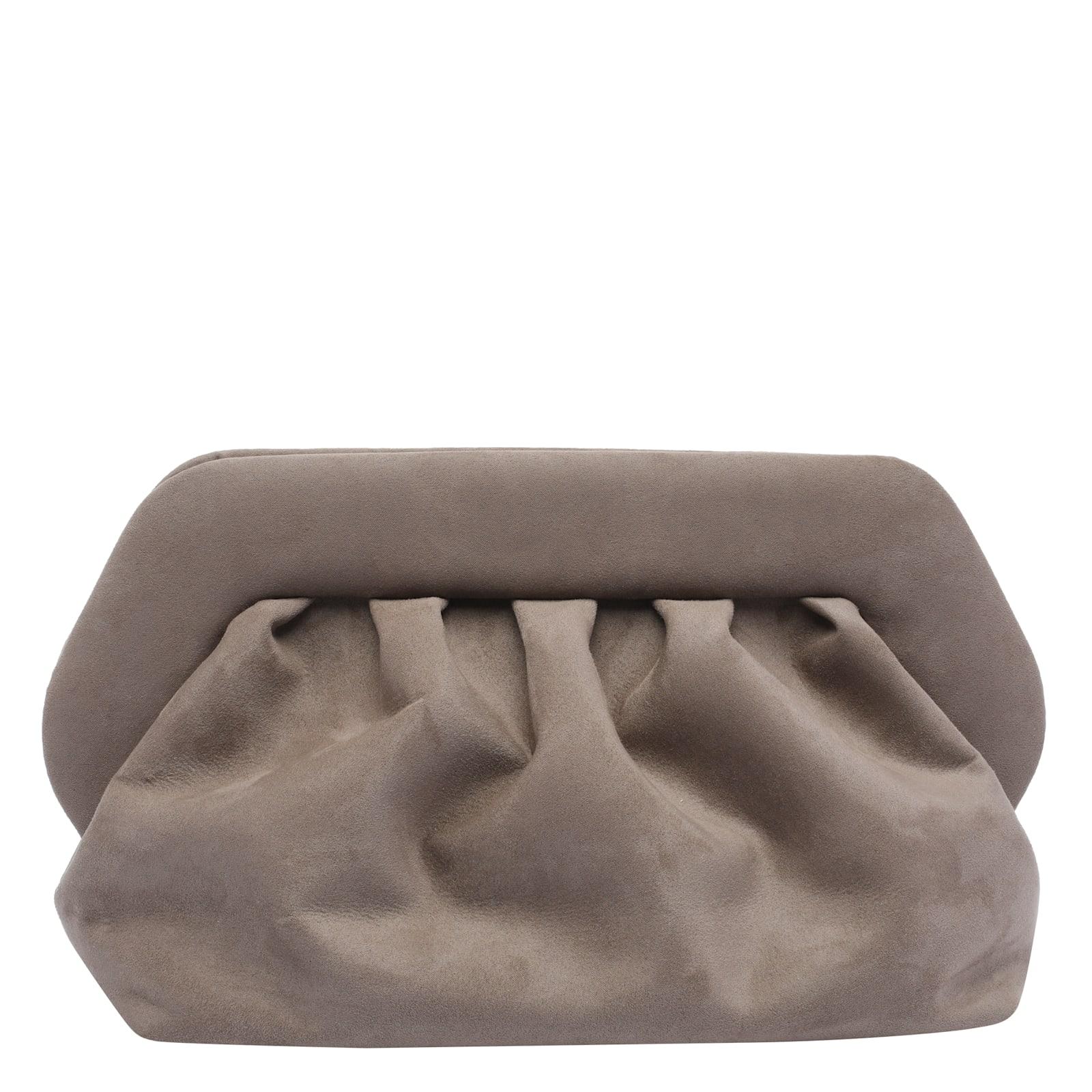 themoirè bios suede clutch