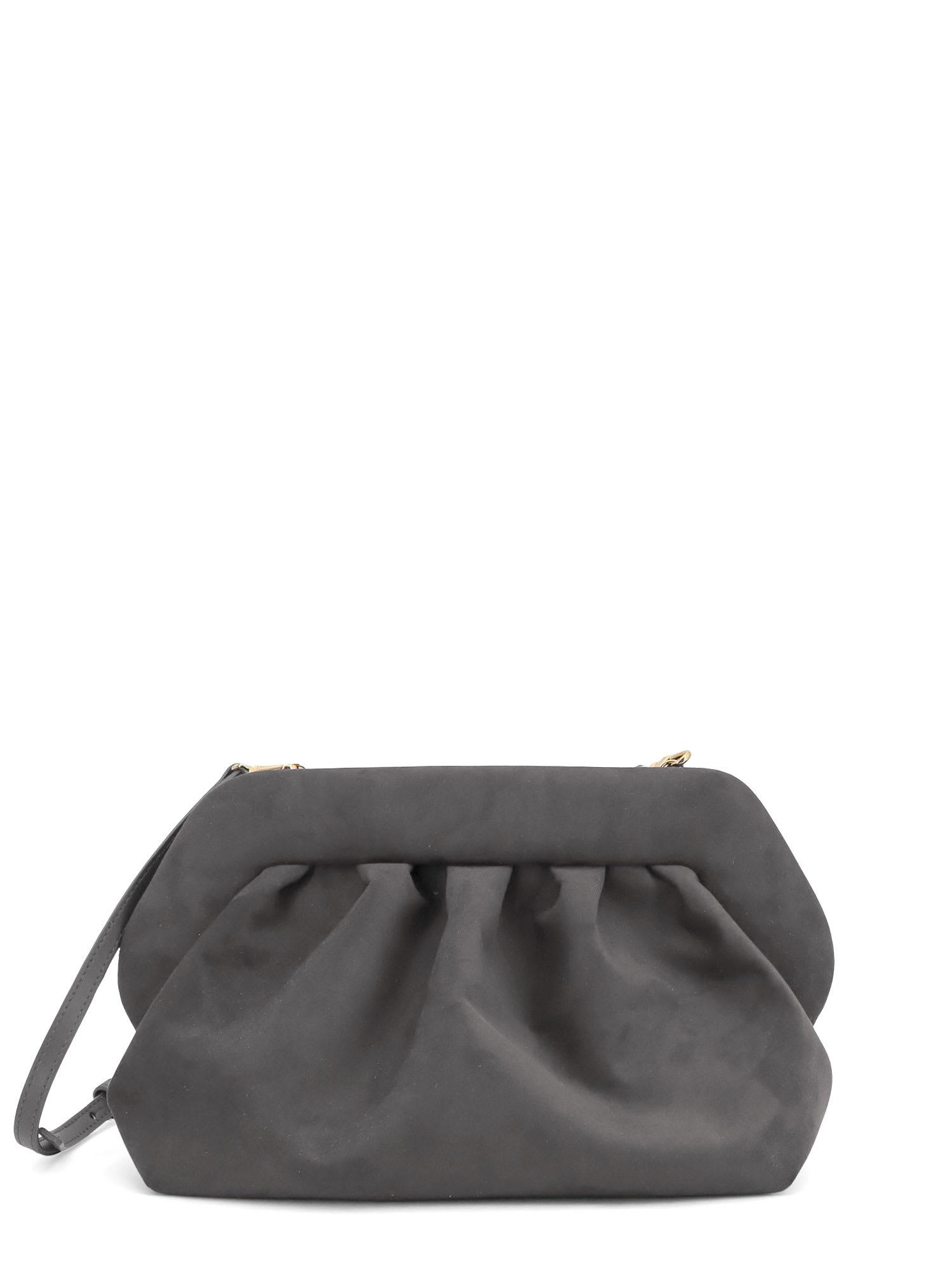 themoirè bios suede shoulder bag