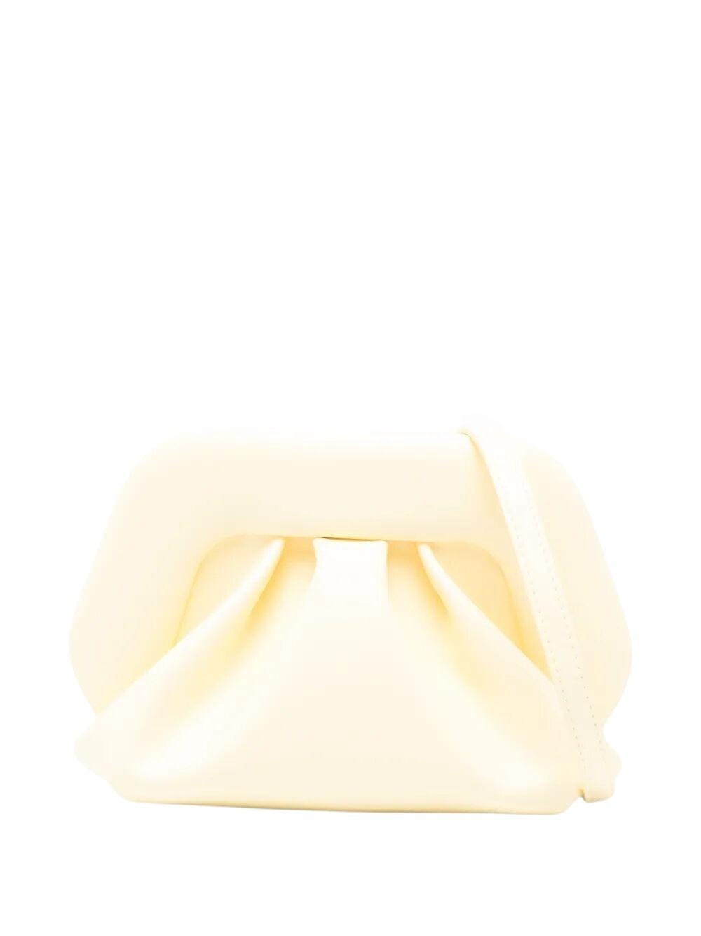 themoire bios small vegan fabric yellow & orange polyurethane bag - women