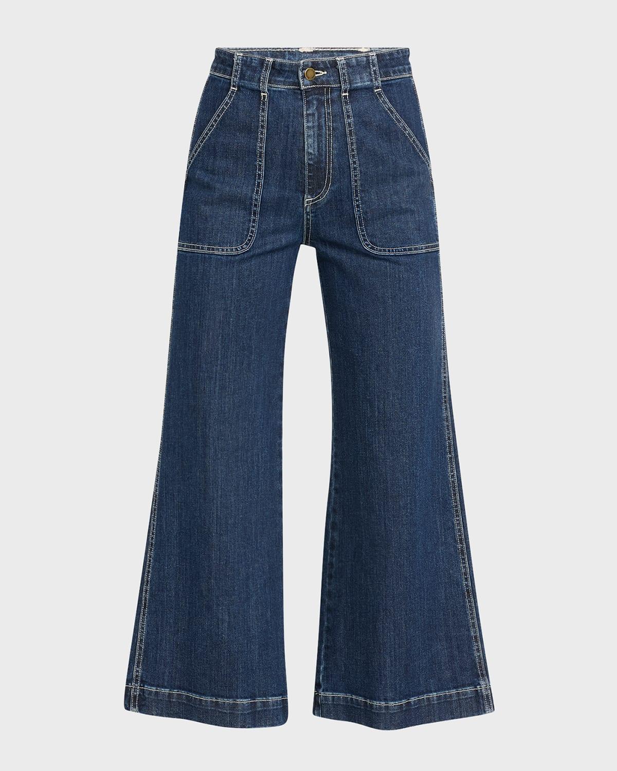 theodora cropped wide-leg jeans
