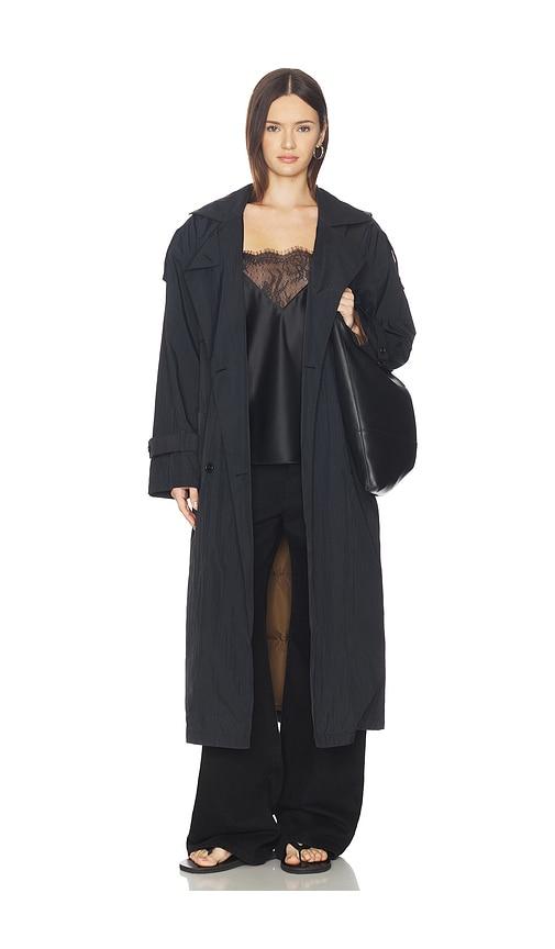 theory airy trench in black.