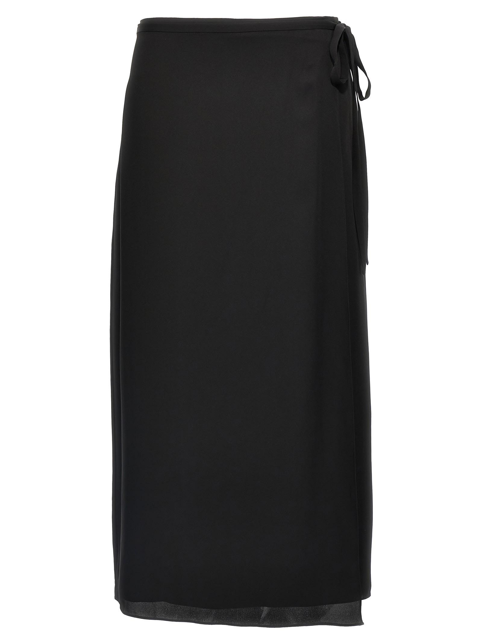 theory cl tie wrap skirt