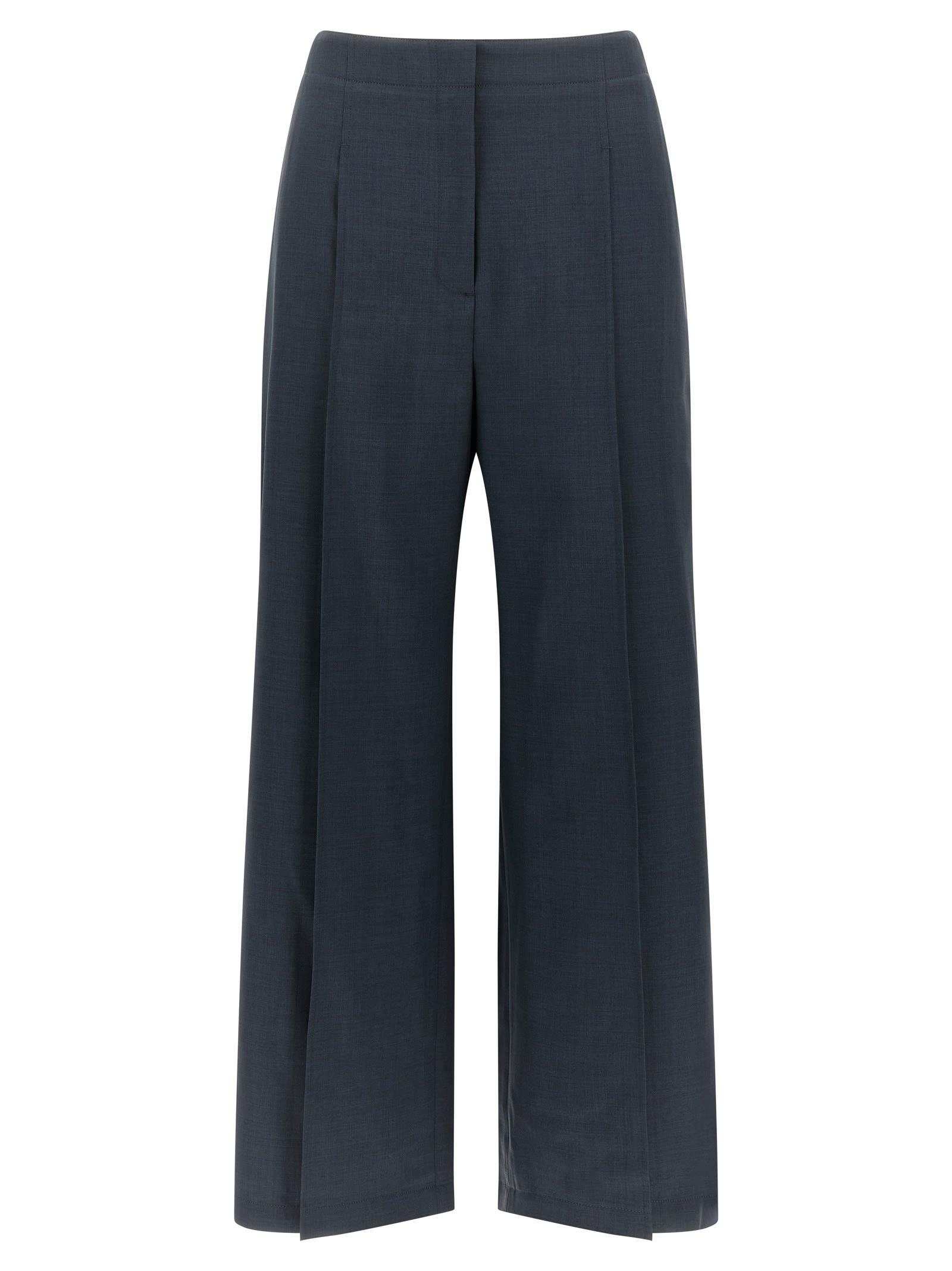 theory deep pleat pants