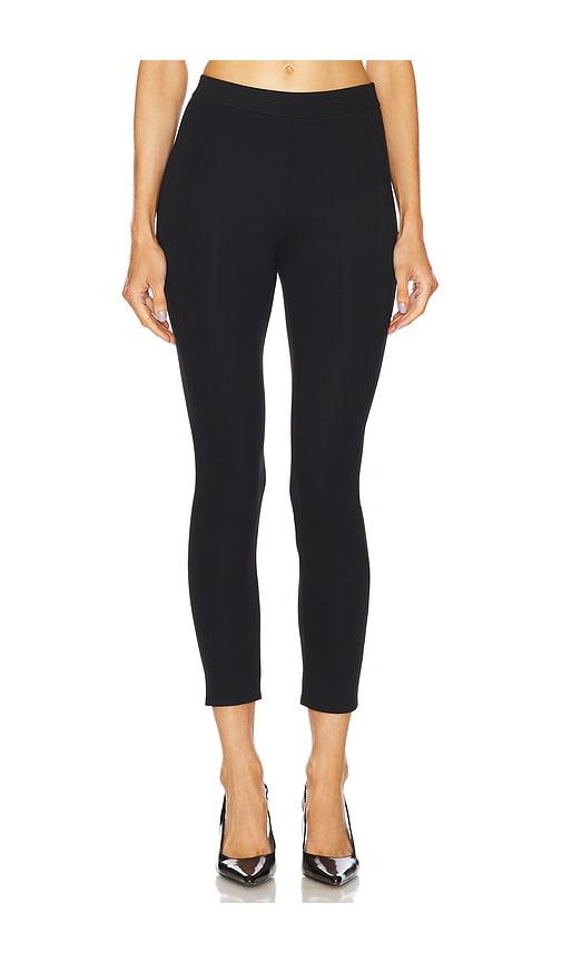 theory high waisted pants in black.