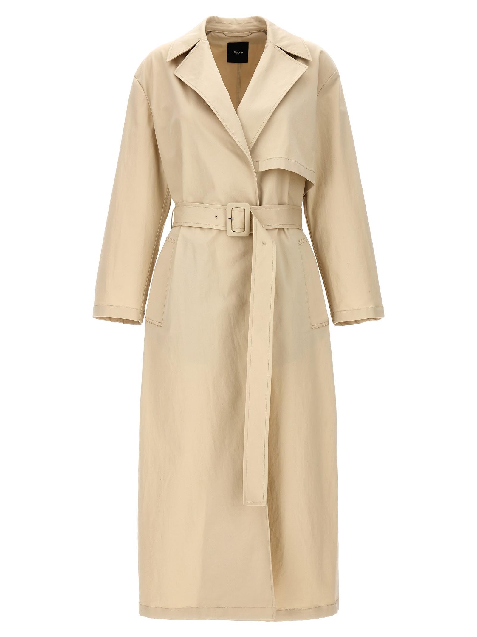 theory long trench coat
