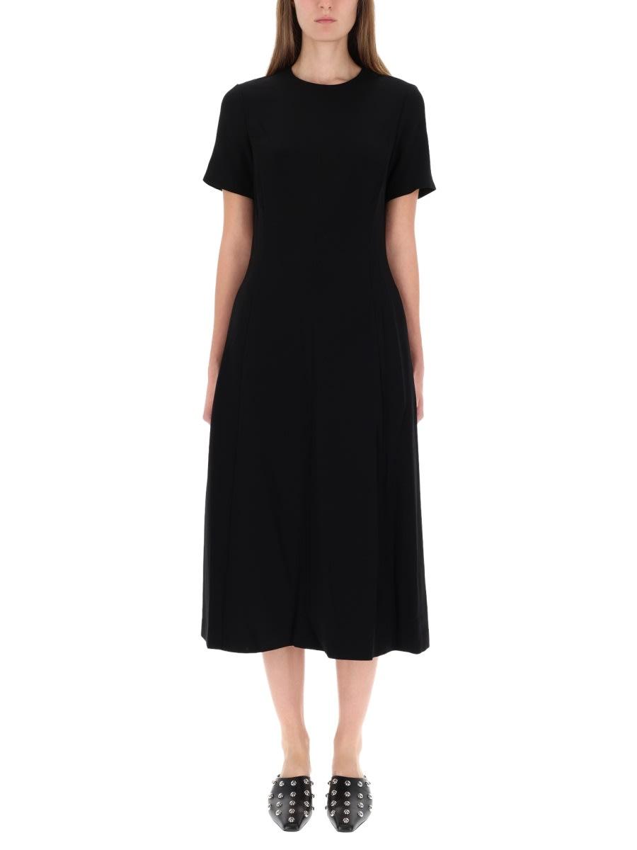 theory midi dress in admiral crêpe