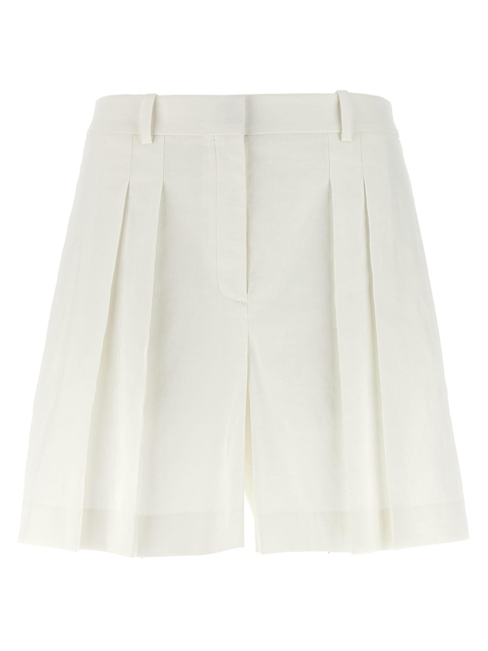 theory pleated bermuda shorts