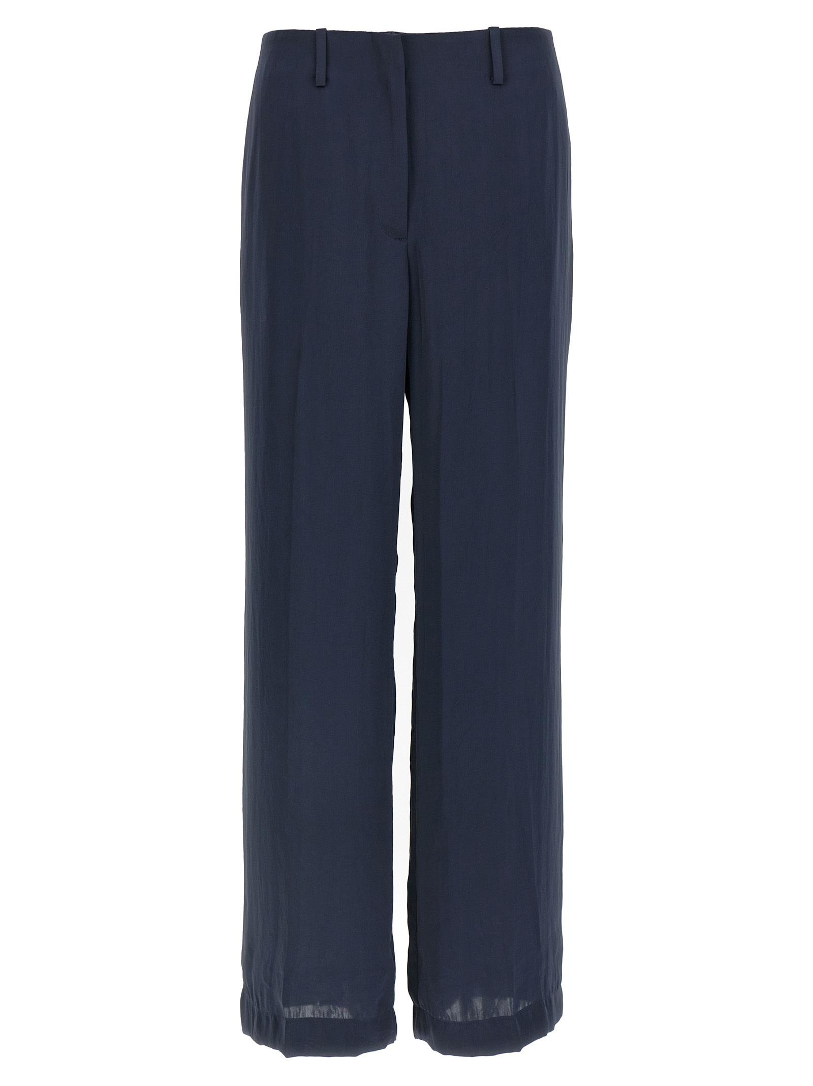 theory silk effect trousers