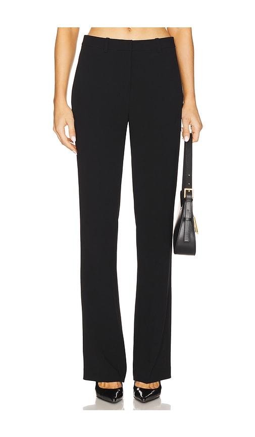 theory slim full length trouser in black.