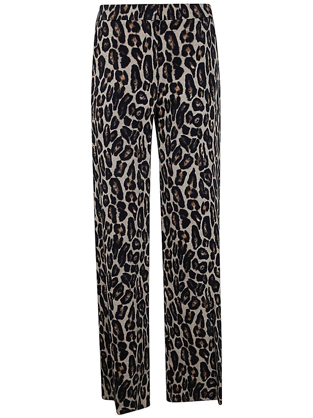 theory stretch leopard relaxed straight pants