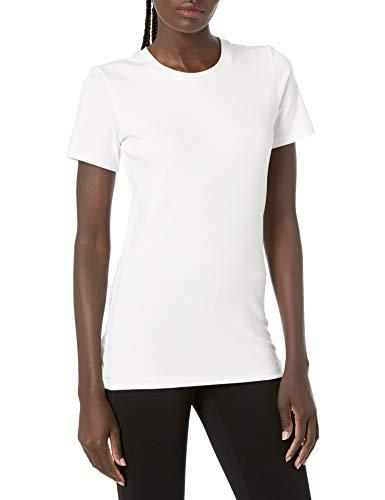theory women's crewneck short sleeve johnna tee, white, large