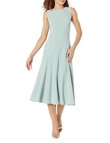 theory women's curve seam dress, silver mint, 12