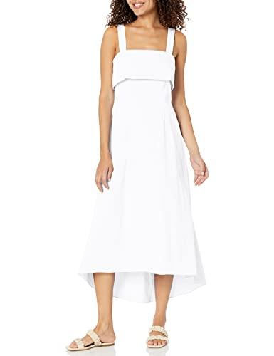 theory women's flap midi dress, white