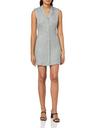 theory women's front zip mn dress black multi