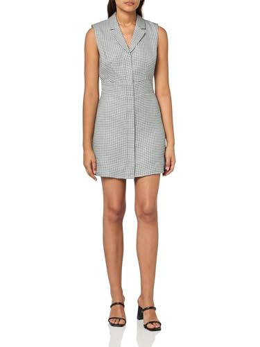 theory women's front zip mn dress black multi