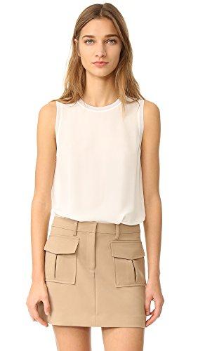 theory women's lewie ggt combo top, ivory, p