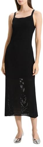 theory women's pointelle dress, black
