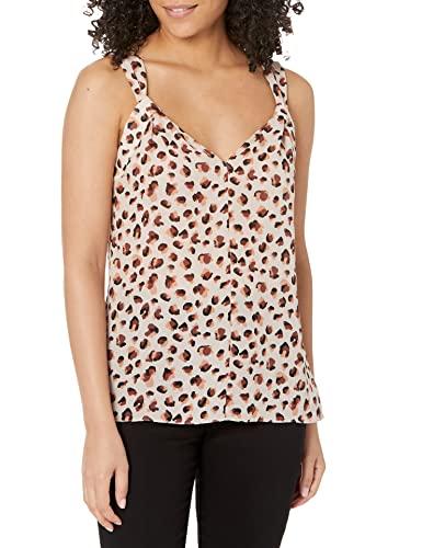 theory women's sl v drape top.leo f, multi, m