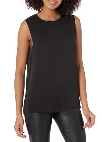 theory women's straight shell top, black