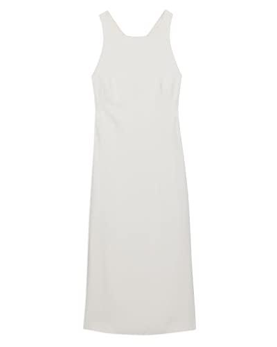 theory women's x-back midi dress, white
