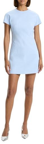 theory womens dolman short sleeve mini dress, skylight, 10 us