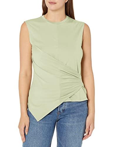 theory womens sl drape tee.apex te shirt, mint, x-small us