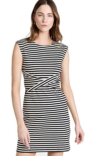 theory womens sl frnt twist dr.cli dress, multi, small us