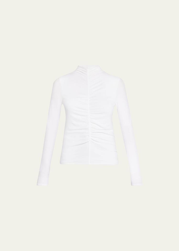 theresa knit ruched turtleneck