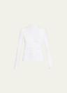 theresa knit ruched turtleneck
