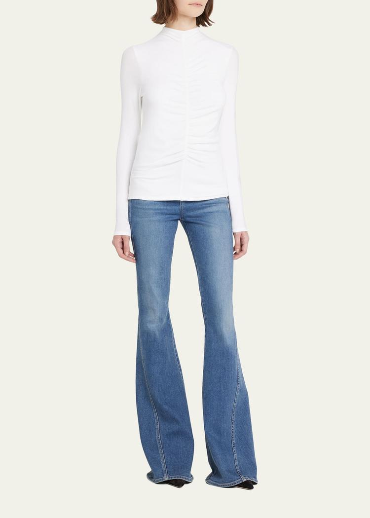 theresa knit ruched turtleneck