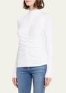 theresa knit ruched turtleneck