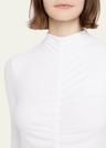 theresa knit ruched turtleneck